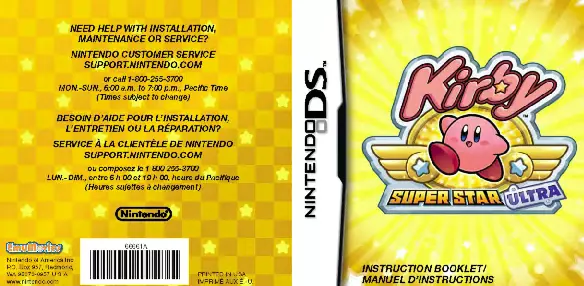manual for Kirby Super Star Ultra